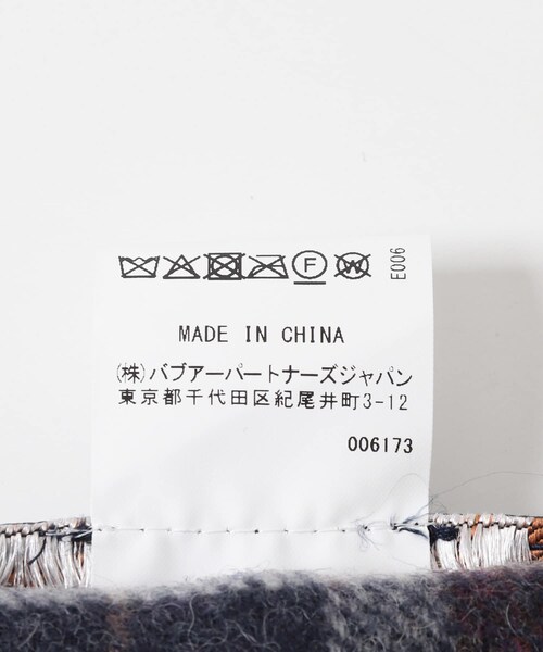 Barbour　tartan lambswool scarf