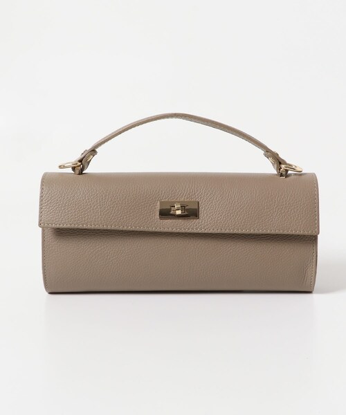 URBAN RESEARCH ROSSO（アーバンリサーチロッソ）の「AULENTTI　ワイドショルダーBAG（ショルダーバッグ・レディース・TAUPE/NERO・-）」の3枚目の写真