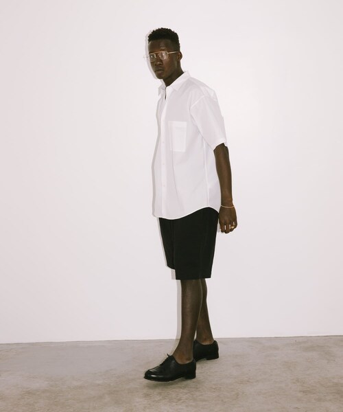 URBAN RESEARCH（アーバンリサーチ）の「new basic　THOMAS MASON SHORT-SLEEVE OVER SHIRTS（シャツ/ブラウス・メンズ・WHITE/ROYAL/SAX/DARK GREEN/STRIPE・S/M/L/XL）」の21枚目の写真