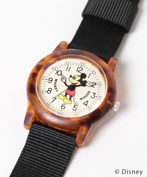 URBAN RESEARCH Sonny Label（アーバンリサーチサニーレーベル）の「Disney　MICKEY WATCH（アナログ腕時計・レディース・ブラック/ブラウン・one）」の8枚目の写真