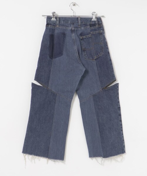 THE GOODLAND MARKET（ザグッドランドマーケット）の「77circa　make four cutback bias slit denim pants（デニムパンツ・レディース・blue1/black1/black2/blue2・28）」の19枚目の写真