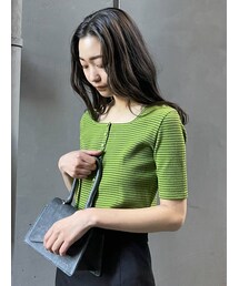 EMODA | コンパクトショートリブニット(Tシャツ/カットソー)