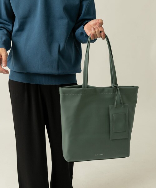 ITEMS URBANRESEARCH(アイテムズ アーバンリサーチ)の「フェイクレザー トートバッグ(トートバッグ・メンズ・GRN/BLK/BRN・-)」の13枚目の写真