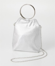 nissen | 【結婚式バッグ】リングハンドルラメ素材２WAYミニショルダーバッグ(ショルダーバッグ)