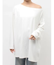 Ungrid | ボートネックビックシルエットロングスリーブTee(Tシャツ/カットソー)