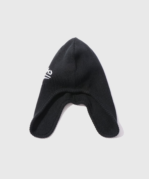 ADAM ET ROPE'（アダムエロペ）の「【BASICKS/ベイシックス】Reebok Logo Knit Ear Flap Cap（ニットキャップ/ビーニー・メンズ・ブラック・F）」の3枚目の写真