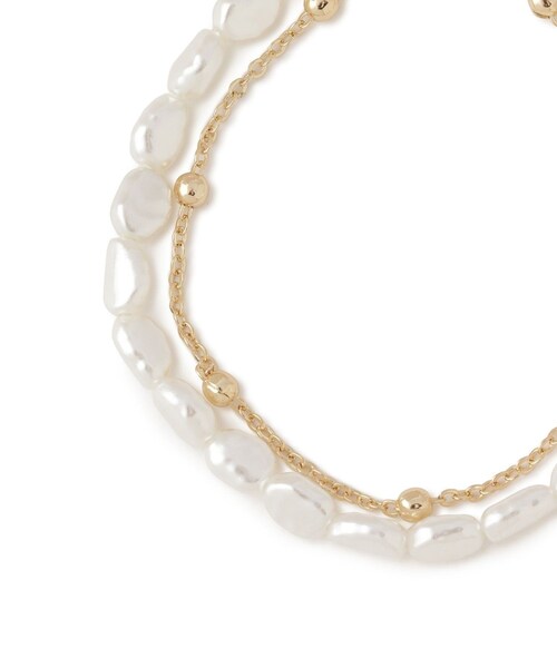 VIS（ビス）の「チェーンレイヤードブレスレット（ブレスレット・レディース・ゴールド/シルバー・F）」の13枚目の写真