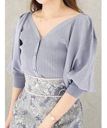 MERCURYDUO | 3WAYパワショルリブニットカーディガン(カーディガン/ボレロ)