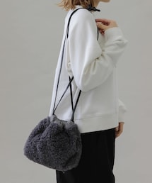 URBAN RESEARCH Sonny Label | プードルファー巾着バッグ(ショルダーバッグ)