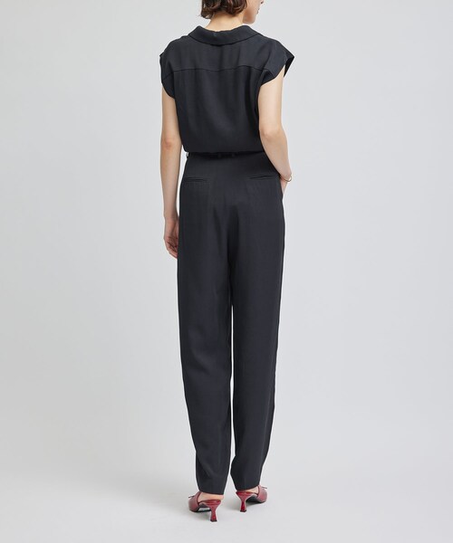 ROPE'（ロペ）の「シルクレーヨンコンビネゾン（つなぎ/オールインワン・レディース・ネイビー・36/38）」の5枚目の写真