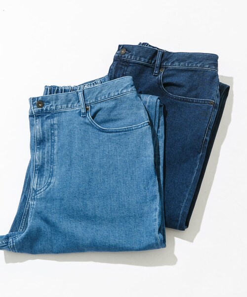 EKAL（エカル）の「『吸水速乾/イージーケア』coolmax デニムパンツ（デニムパンツ・メンズ・ブルー/インディゴ・M/L）」の4枚目の写真