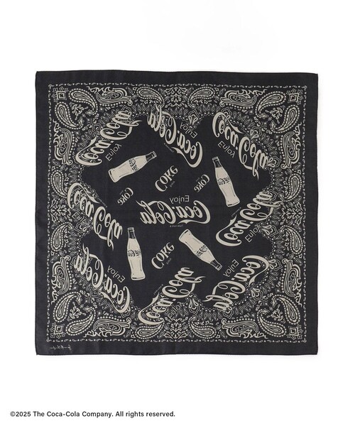 ADAM ET ROPE'（アダムエロペ）の「Coca-Cola スカーフ（バンダナ/スカーフ・レディース・ブラック/ベージュ・F）」の14枚目の写真