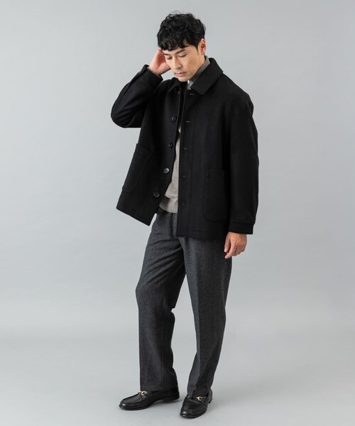 URBAN RESEARCH ROSSO(アーバンリサーチロッソ)の「スーパー100 シングルPコート(その他アウター・メンズ・CHARCOAL/NAVY/BLACK・M/L)」の9枚目の写真