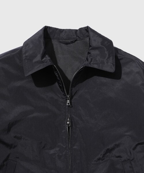 ADAM ET ROPE'（アダムエロペ）の「【blurhms/ブラームス】Poly-Silk Zip Jacket（その他アウター・メンズ・ブラック・2/3/4）」の6枚目の写真