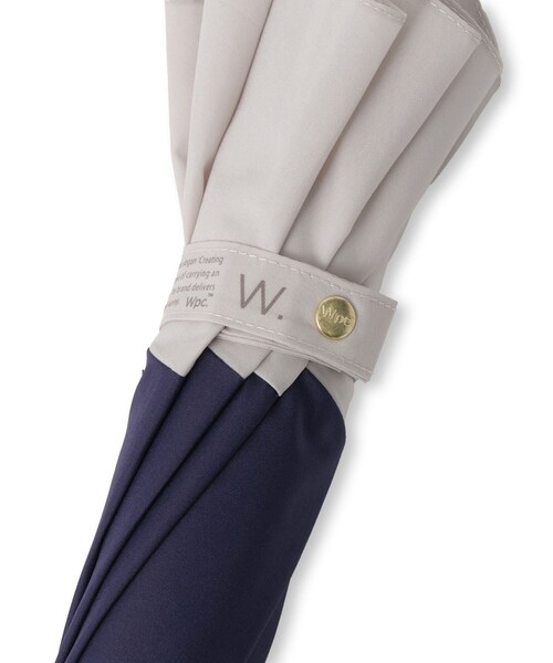 ROPE' PICNIC（ロペピクニック）の「【Wpc.】切り継ぎプレーン長傘/晴雨兼用・UVカット（長傘・レディース・ネイビー系/ピンク・F）」の11枚目の写真