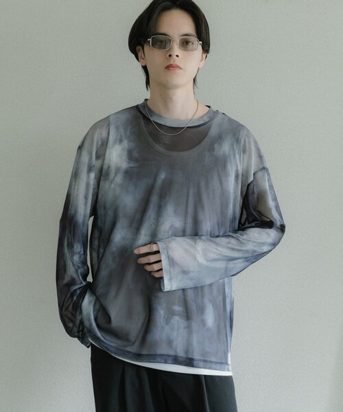 SENSE OF PLACE by URBAN RESEARCH(センスオブプレイスバイアーバンリサーチ)の「アソートシアーロングTシャツ(その他トップス・メンズ・BLACK/BLK MARBLE/KHK MARBLE/BLU MARBLE・M/L)」の21枚目の写真