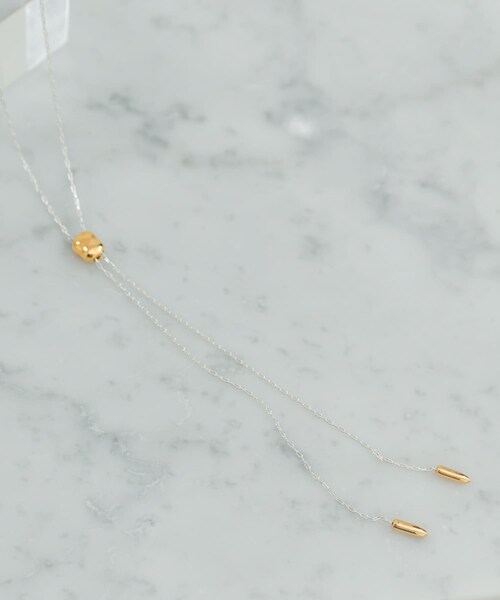 URBAN RESEARCH ROSSO（アーバンリサーチロッソ）の「in mood　SLIDE CHAIN NECKLACE（ネックレス・レディース・MIX・-）」の3枚目の写真