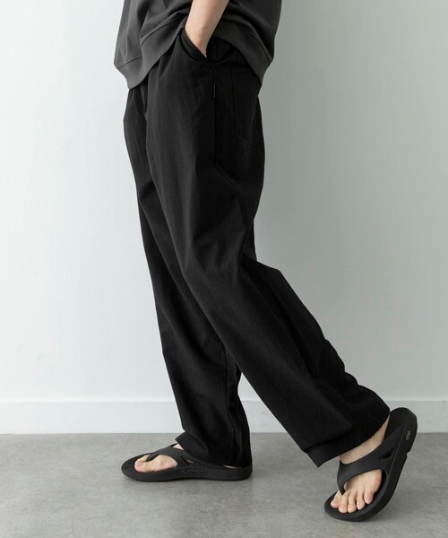 URBAN RESEARCH Sonny Label（アーバンリサーチサニーレーベル）の「リネン混ワイドイージーパンツ（その他パンツ・メンズ・ブラック/ベージュ・S/M/L）」の6枚目の写真