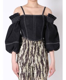 EMODA | デニムオフショルダートップ(シャツ/ブラウス)