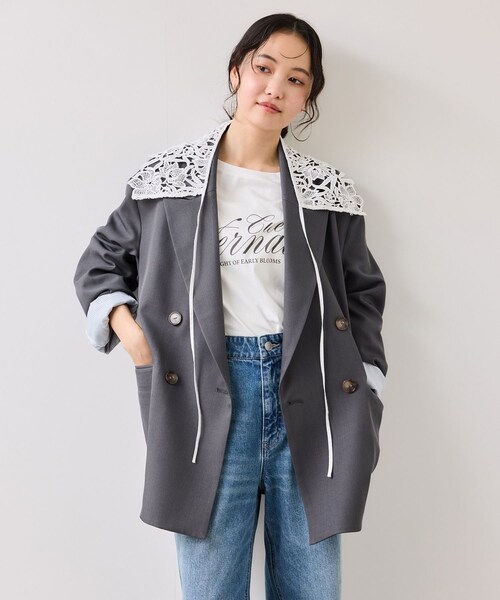 VIS(ビス)の「レース付け衿(バンダナ/スカーフ・レディース・オフホワイト・F)」の20枚目の写真