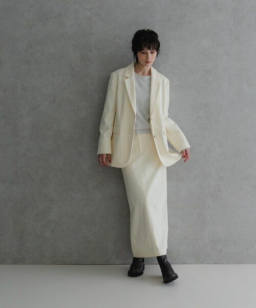URBAN RESEARCH(アーバンリサーチ)の「トリコットコーデュロイスカート(スカート・レディース・BROWN/OFF WHITE・36/38)」の18枚目の写真
