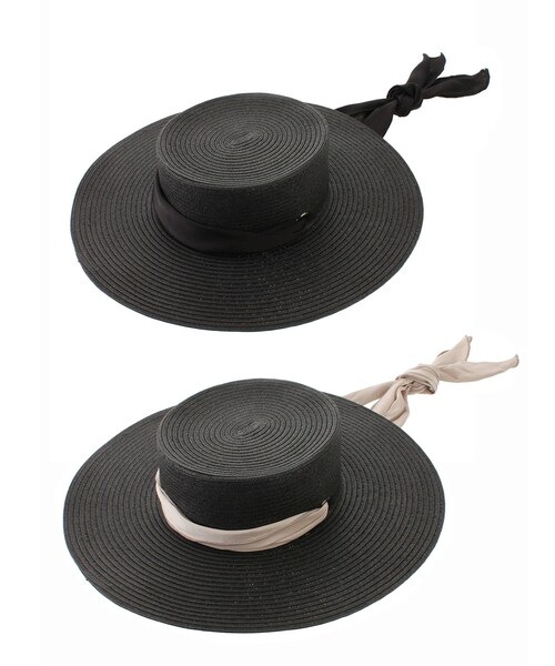 ELENDEEK(エレンディーク)の「CAPELLIN HAT(ハット・レディース・ブラック/アイスブルー/ベージュ/モカ・F)」の1枚目の写真