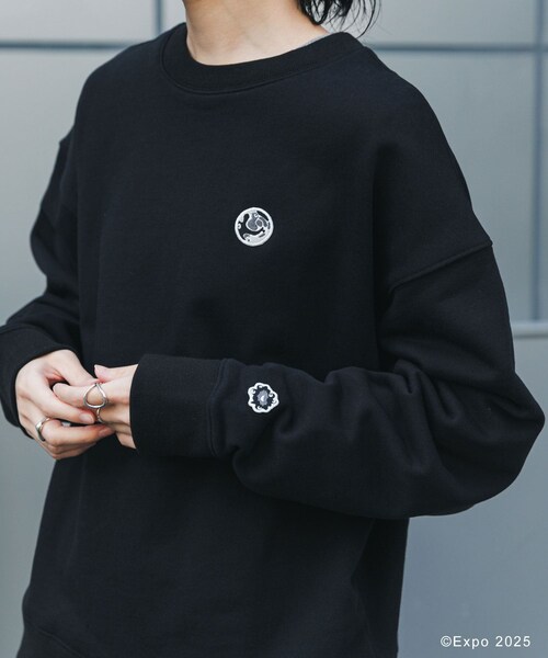 THE GOODLAND MARKET(ザグッドランドマーケット)の「EXPO2025 SWEATSHIRTS(スウェット・メンズ・WHITE/BLACK/C.GRAY/C.GR×BK・S/M/L)」の14枚目の写真