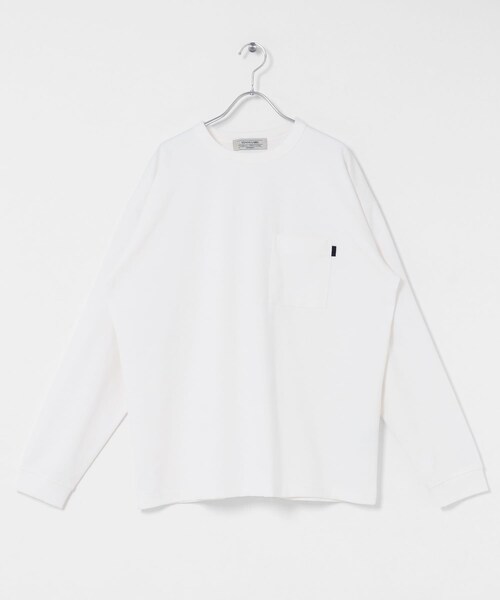 URBAN RESEARCH Sonny Label（アーバンリサーチサニーレーベル）の「ポンチポケット付ロングスリーブTシャツ（Tシャツ/カットソー・メンズ・ホワイト/グレージュ/チャコール/ブラック/ブルーグレー・M/L/XL）」の14枚目の写真