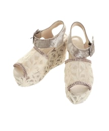 merry jenny | チュールベロア厚底サンダル(サンダル)