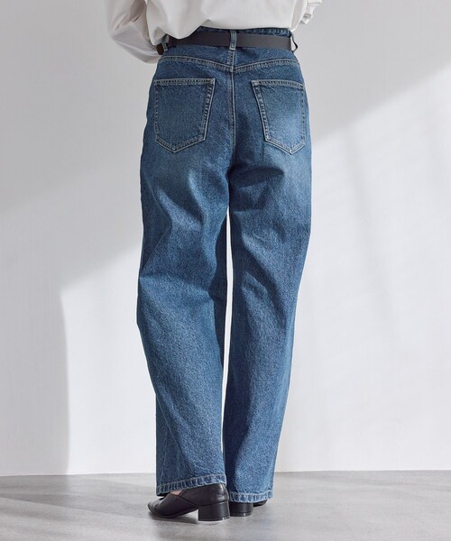 ROPE' PICNIC（ロペピクニック）の「パールキラキラビジューデニム（デニムパンツ・レディース・ネイビー/ブルー/ブラック系・L/M/S）」の16枚目の写真