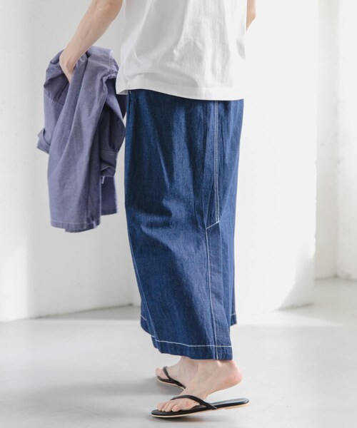 URBAN RESEARCH DOORS（アーバンリサーチドアーズ）の「FORK&SPOON　綿麻デニムスカート（デニムスカート・レディース・ONEWASH/USED・1/2）」の7枚目の写真