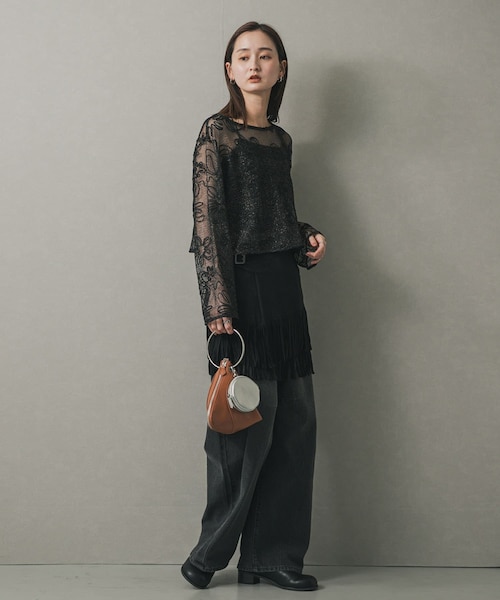 SENSE OF PLACE by URBAN RESEARCH(センスオブプレイスバイアーバンリサーチ)の「フープハンドルバッグ(ハンドバッグ・レディース・L.BLUE/BLACK/CAMEL・one)」の20枚目の写真