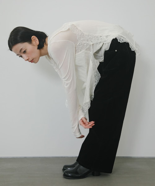 KBF(ケイビーエフ)の「『2サイズ展開』フロントパネルデザインデニム(デニムパンツ・レディース・BLUE/BROWN/BLACK・36/38)」の9枚目の写真
