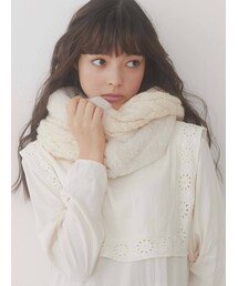merry jenny | ファーコンビニットスヌード(ネックウォーマー/スヌード)