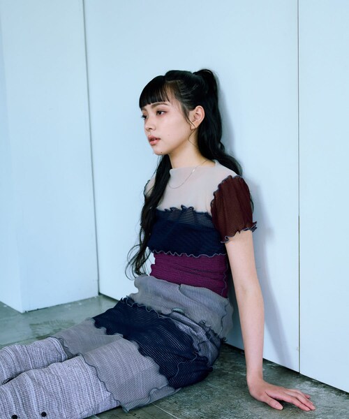 THE GOODLAND MARKET（ザグッドランドマーケット）の「Ticien　RICRAC 002 UNDER（スカート・レディース・BLUxWIN/BLKxNVY/YELxKHK・2）」の5枚目の写真