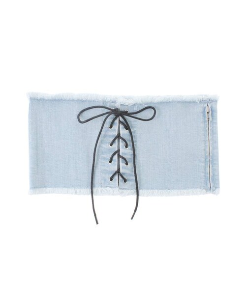 MURUA（ムルーア）の「デニムコルセット（ベルト・レディース・アイスブルー・F）」の3枚目の写真