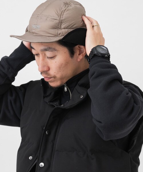 ITEMS URBANRESEARCH（アイテムズ アーバンリサーチ）の「TAION　BASIC DOG EAR DOWN CAP（キャップ・メンズ・KHK/BLK/D.CHA/NVY/BEG/OLV・-）」の18枚目の写真
