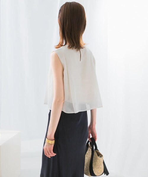 URBAN RESEARCH ROSSO（アーバンリサーチロッソ）の「シアーチンツレイヤードブラウス（シャツ/ブラウス・レディース・WHITE/MAUVE PINK/SLATE BLUE・FREE）」の11枚目の写真