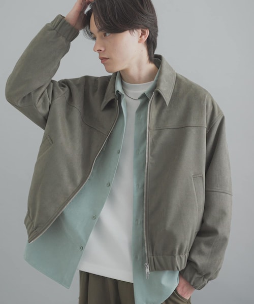 SENSE OF PLACE by URBAN RESEARCH（センスオブプレイスバイアーバンリサーチ）の「F/S ZIPブルゾン（ブルゾン・メンズ・BLACK/BEIGE/KHAKI・M/L）」の3枚目の写真