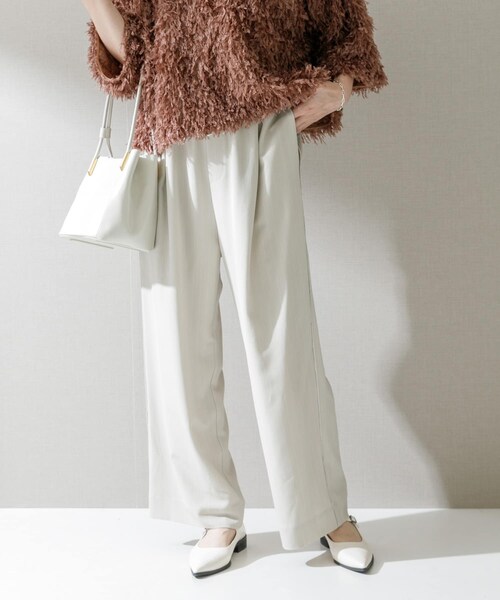URBAN RESEARCH ROSSO（アーバンリサーチロッソ）の「ピンストライプイージーパンツ（その他パンツ・レディース・L.BEIGE/CHARCOAL・FREE）」の3枚目の写真