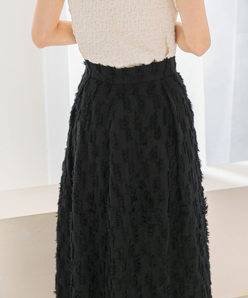 URBAN RESEARCH ROSSO（アーバンリサーチロッソ）の「ジャガードコクーンスカート（スカート・レディース・WHITE/BLACK・36/38）」の15枚目の写真