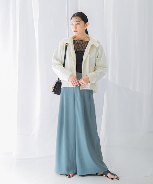 URBAN RESEARCH ROSSO（アーバンリサーチロッソ）の「『WEB限定』フードマウンテンパーカー（マウンテンパーカー・レディース・CHARCOAL/IVORY/YELLOW・FREE）」の9枚目の写真