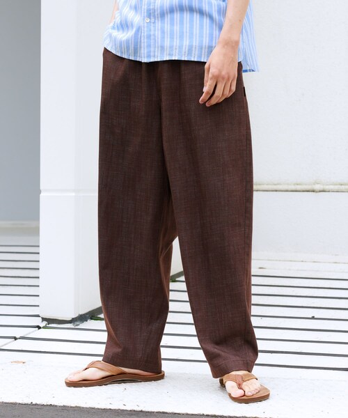 URBAN RESEARCH Sonny Label（アーバンリサーチサニーレーベル）の「デニムライクイージーワイドパンツ（デニムパンツ・メンズ・ブルー/ブラック/ブラウン・S/M/L）」の18枚目の写真