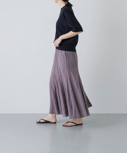 かぐれ（カグレ）の「MEYAME　PLEATED FLARE SKIRT（スカート・レディース・BLUE/RED・Free）」の9枚目の写真