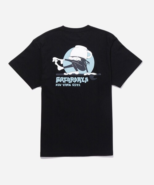 Saturdays NYC(サタデーズ ニューヨークシティ )の「Morning Joe x Saturdays NYC SS Tee(Tシャツ/カットソー・レディース・ブラック/ホワイト・L/M/S/XL/XXL)」の9枚目の写真