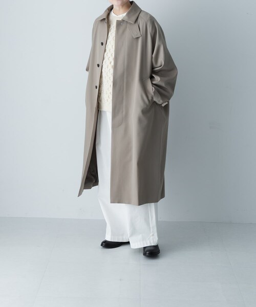 かぐれ（カグレ）の「ウーステッドウールコート（テーラードジャケット・レディース・GREGE/SAGE/NAVY・Free）」の19枚目の写真