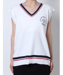 WONDER VISITOR | 【WONDER VISITOR×EMODA】エンブレムロゴニットベスト(ベスト)