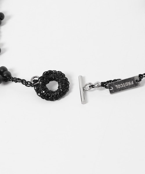 URBAN RESEARCH(アーバンリサーチ)の「PROTCOL FLOWER NECKLACE(ネックレス・レディース・BLACK/MINT・-)」の9枚目の写真
