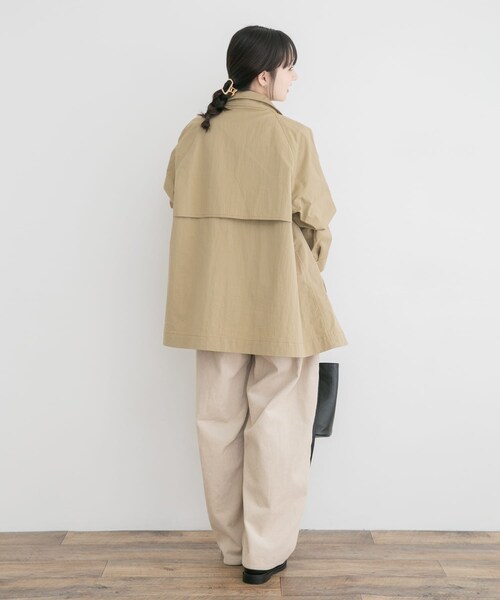 ITEMS URBANRESEARCH(アイテムズ アーバンリサーチ)の「テントラインハーフコート(テーラードジャケット・レディース・SAND/SAGE・Free)」の18枚目の写真