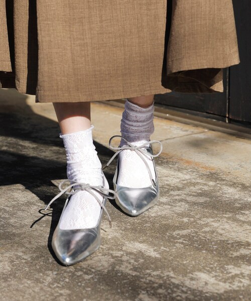 VIS（ビス）の「リボンヒールパンプス（パンプス・レディース・ブラック/ピンク/シルバー・L/M/S）」の16枚目の写真